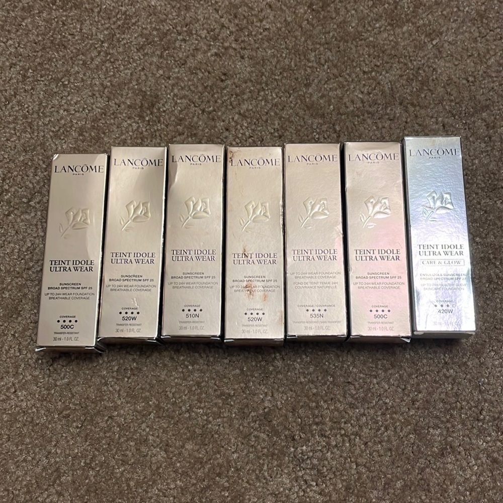 Lancome Paris TEINT IDOLE ULTRA WEAR Long wear 520W 535N 500C 520W 510N